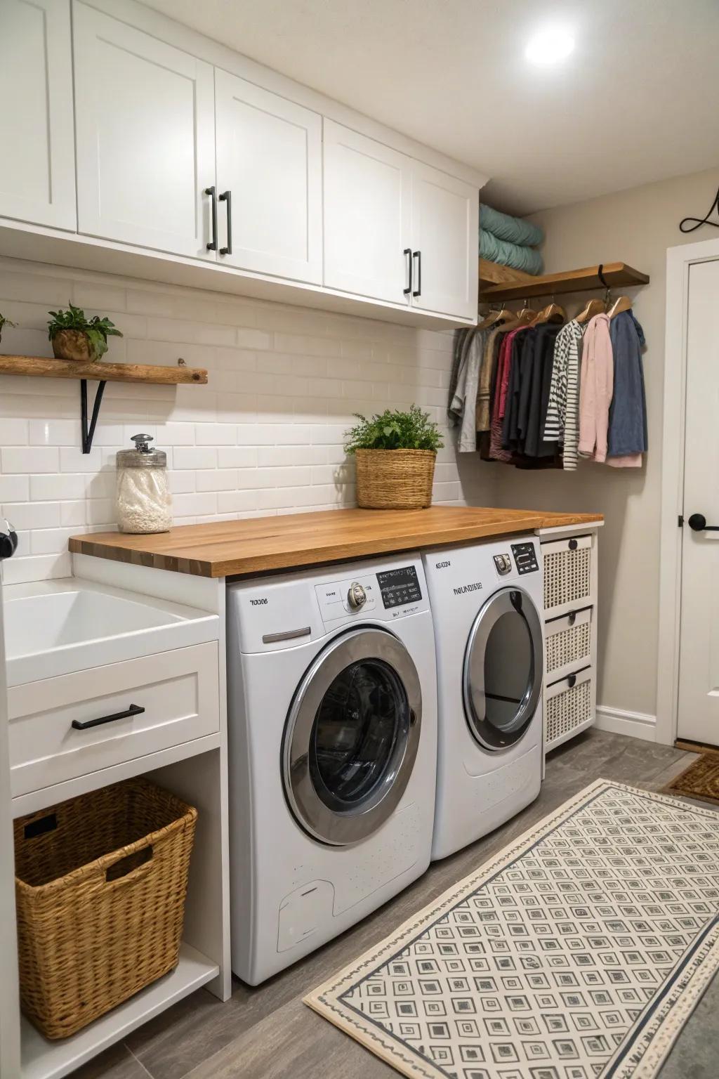With a functional countertop, you can optimize space.