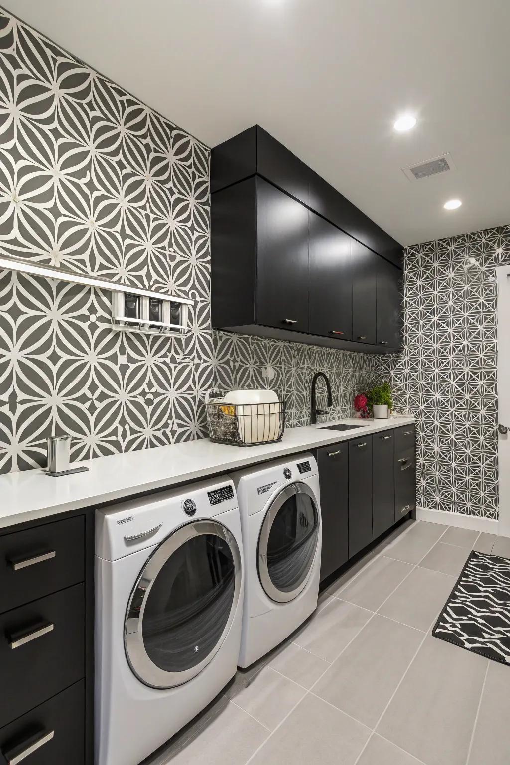Geometric patterns add a modern edge to any space.