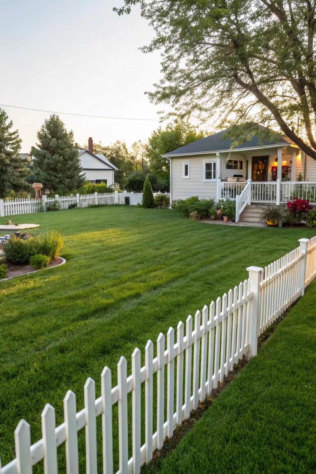 A meticulously groomed lawn radiating health and vitality.