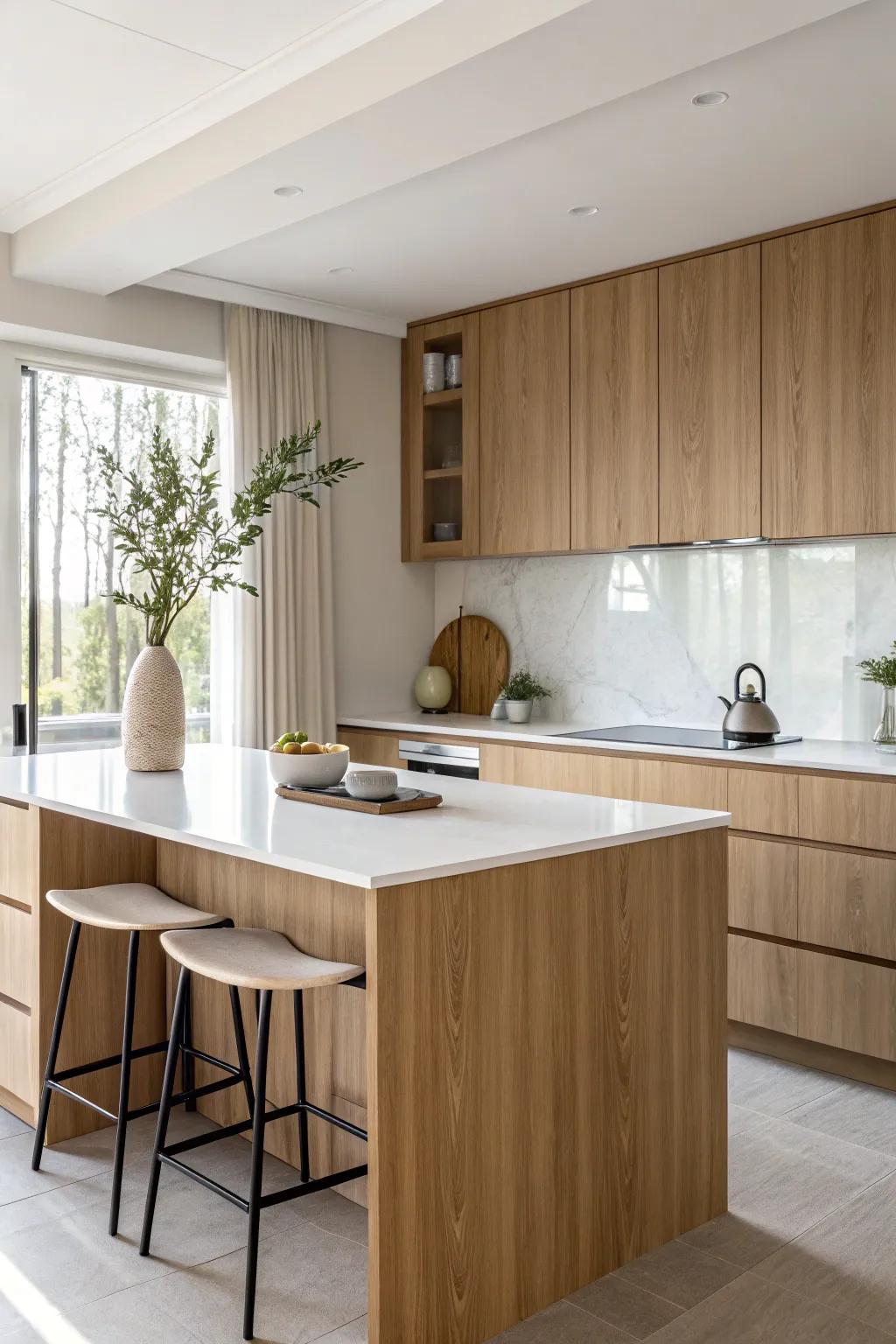 Savor the ageless charm of delicate tan and chalky hues for a genuinely sophisticated kitchen. <strong><em>Experience timeless sophistication!</em></strong>&rdquo; loading=&rdquo;lazy&rdquo; class=&rdquo;pimg&rdquo;>
	</picture><figcaption>Savor the ageless charm of delicate tan and chalky hues for a genuinely sophisticated kitchen. <strong><em>Experience timeless sophistication!</em></strong></figcaption></figure>
<p>Pairing delicate tan cabinetry with <strong><em>chalky tops</em></strong> yields a striking contrast that feels both pristine and refined. It&rsquo;s a timeless combination that introduces a touch of opulence to your culinary space.</p>
<h3>These products might be useful:</h3>
<ul class=