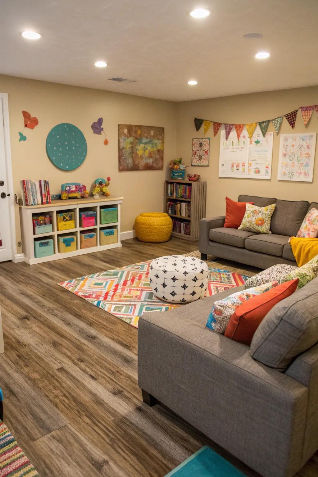 Synthetic timber flooring epitomizes both practicality and vogue, suited to dynamic households.