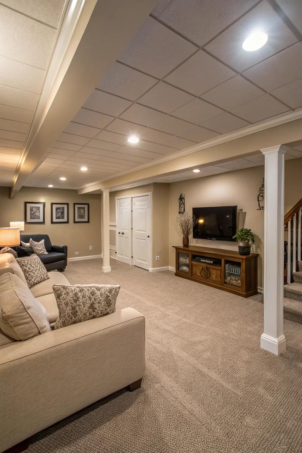 Gentle tones can trick the eye, creating a sense of spaciousness.