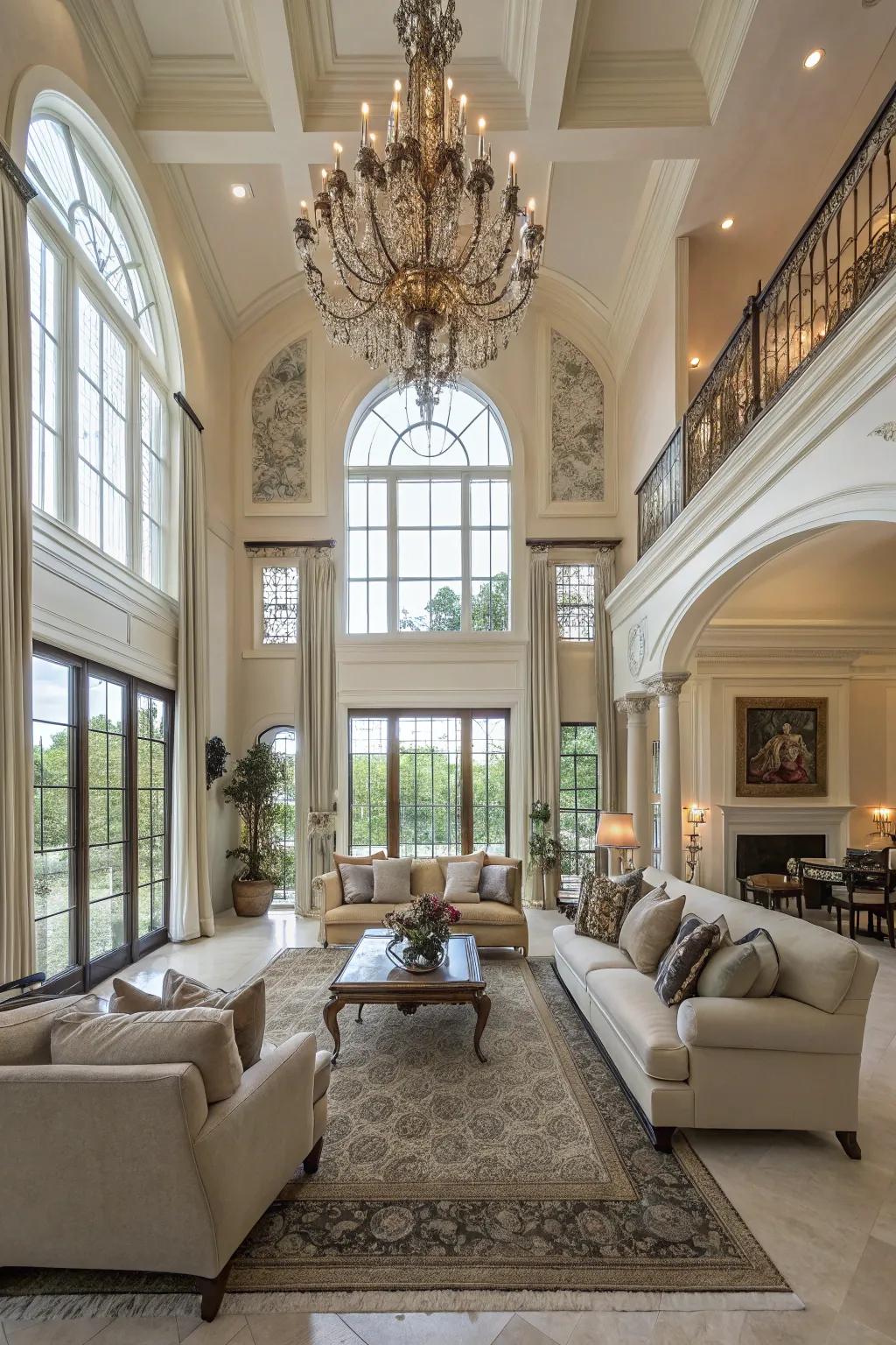 Open and spacious, this living room encourages movement and calm.