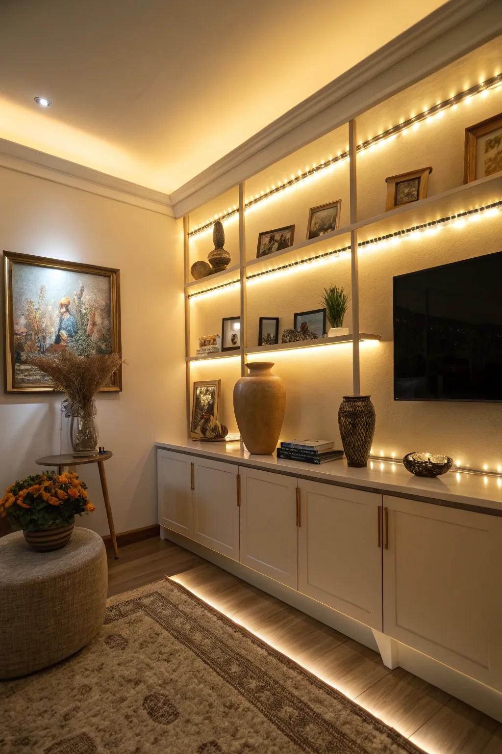 Gentle illumination transforms your area into a snug escape.