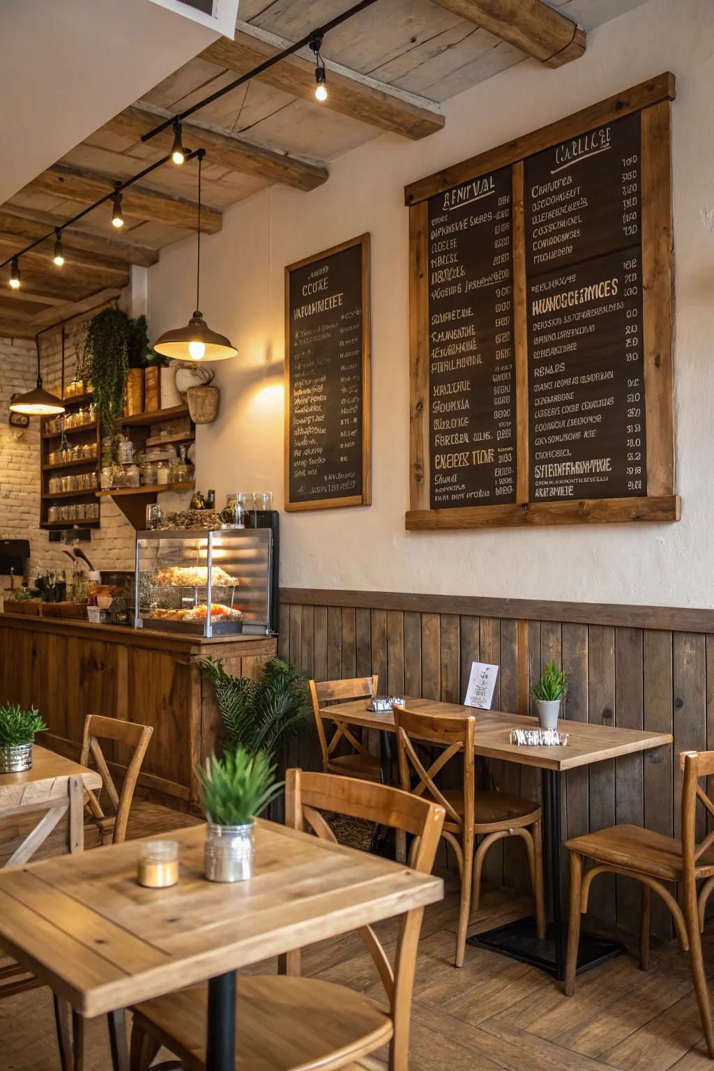 Bring warmth to your decor through a down-to-earth timber menu.