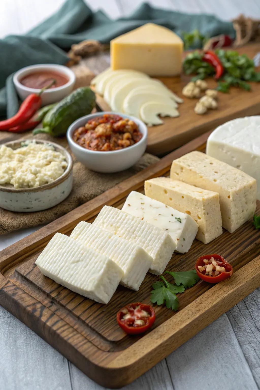 A selection of Mexican cheeses sure to please any cheese lover.