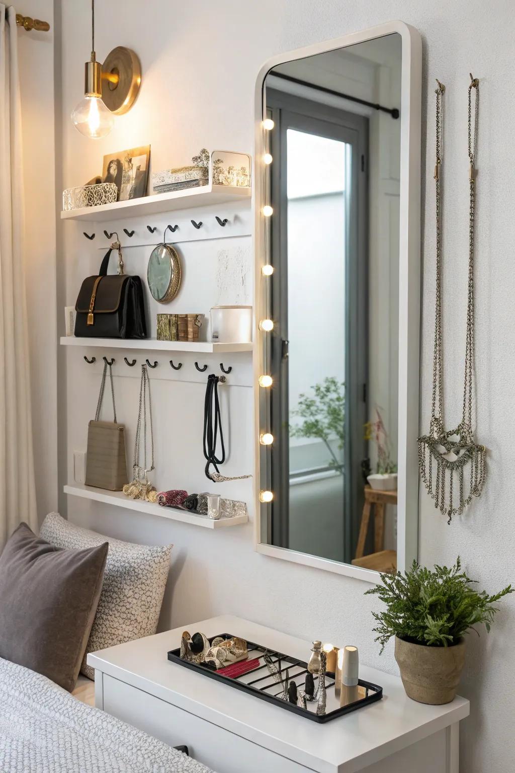 Reflectors equipped with built-in storage offer both aesthetic appeal and practical benefits.