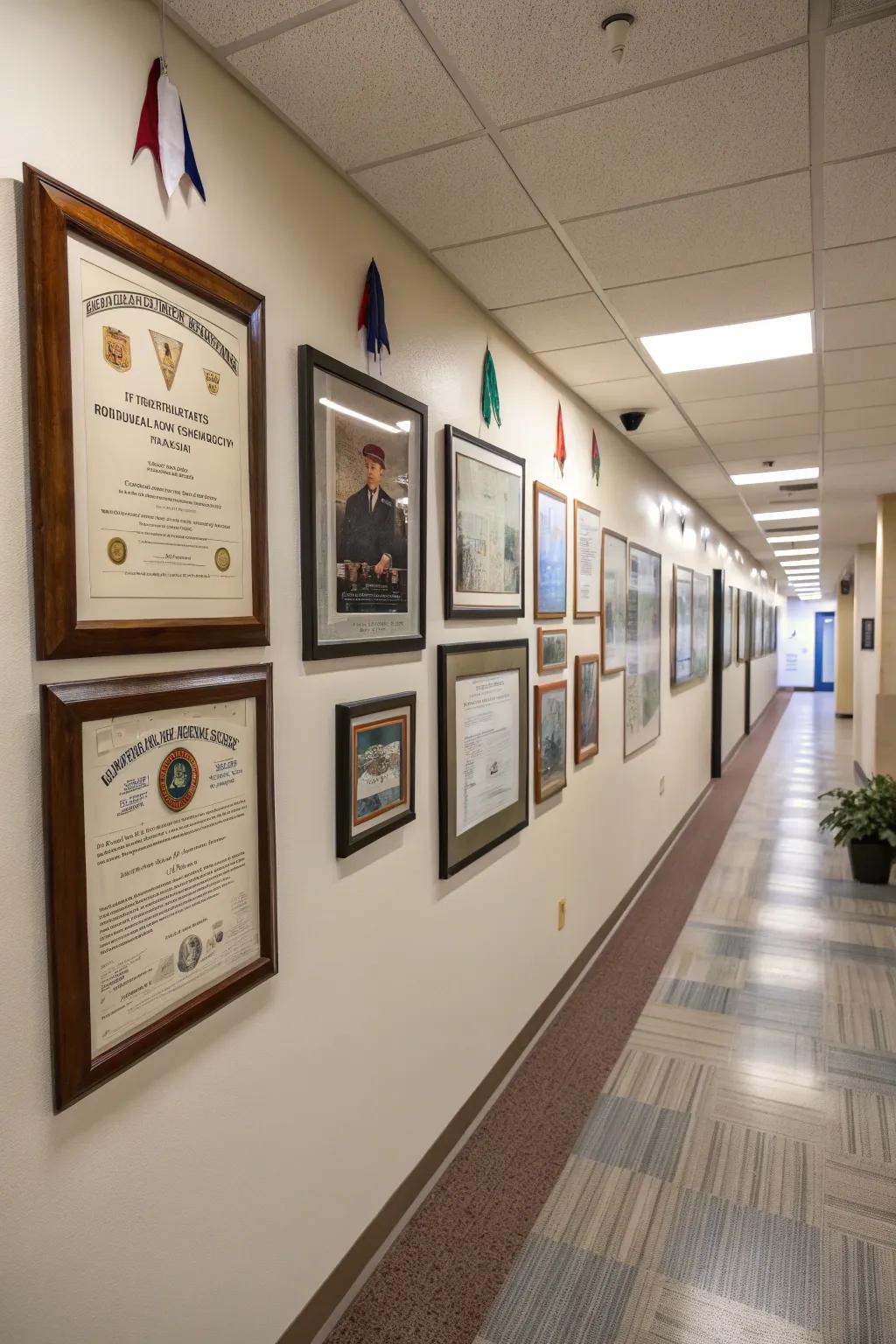 Display your achievements with a collection that narrates your unique journey.