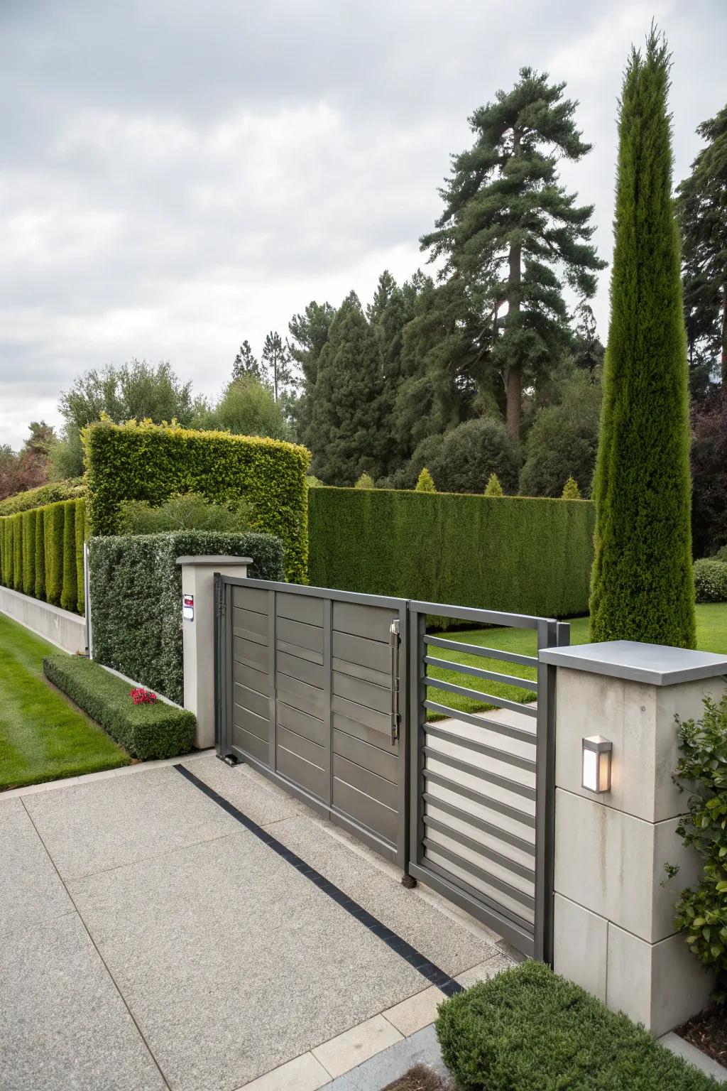 Automated gates offer luxury and unmatched convenience.