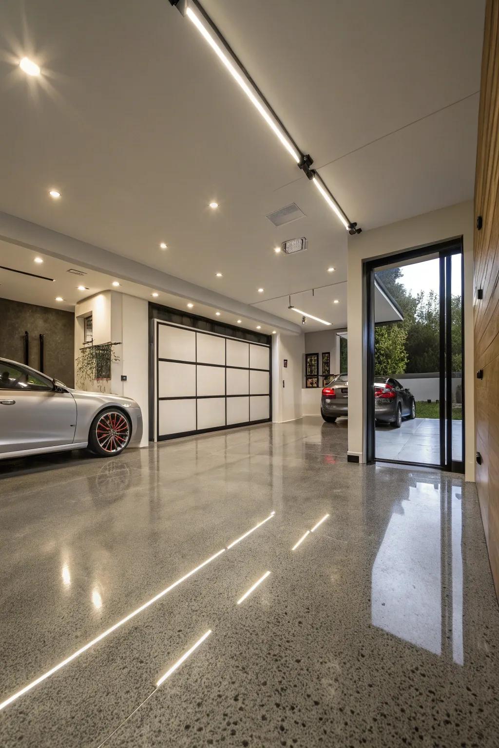Elevate your garage with premium finishes and materials.