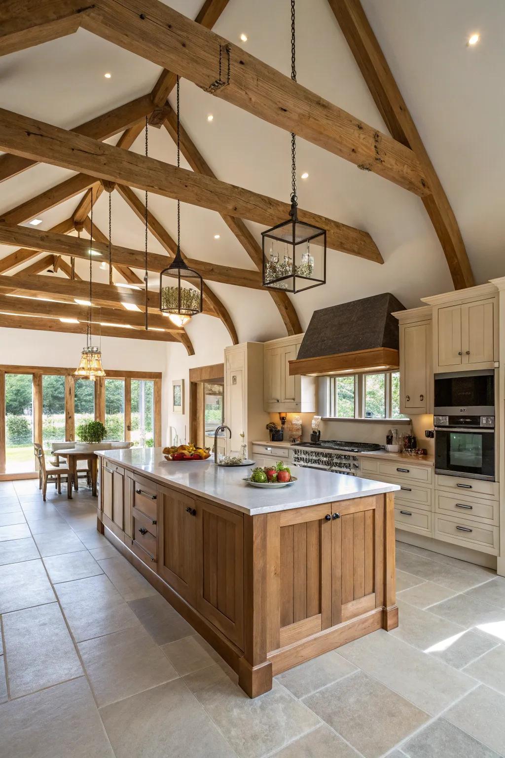 Open layouts and islands enhance space and practicality.