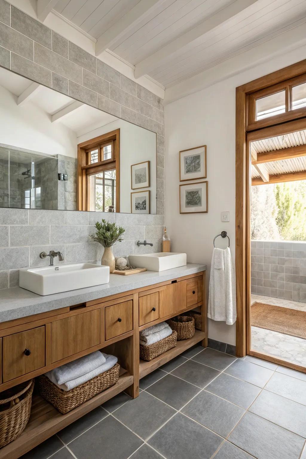 Neutral hues delivering a tranquil backdrop for rural aspects.