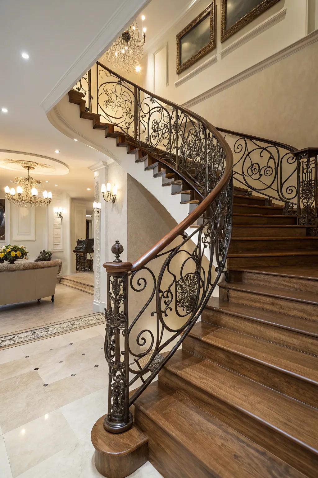 Forward-thinking railings inject both safety and fashion into contemporary staircases.