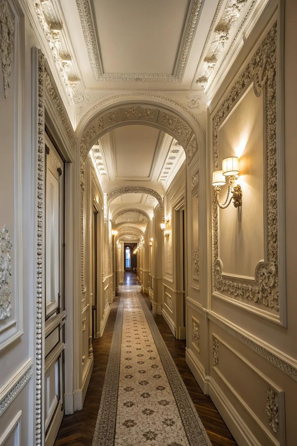 Multi-layered details introduce dimension and captivation to your walls.