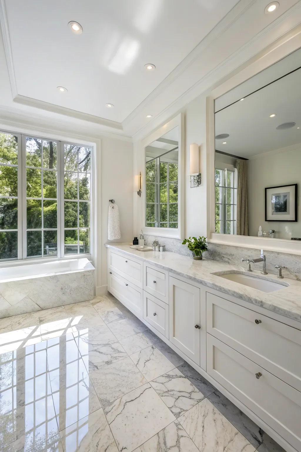 Natural stone adds timeless elegance.