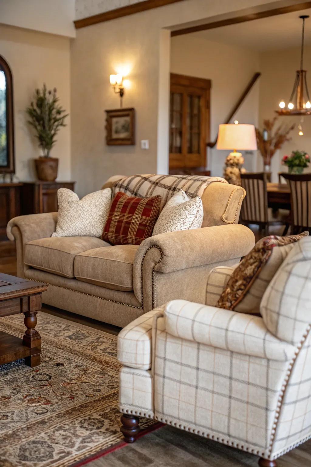 Deluxe furnishings entice you to unwind and relax.