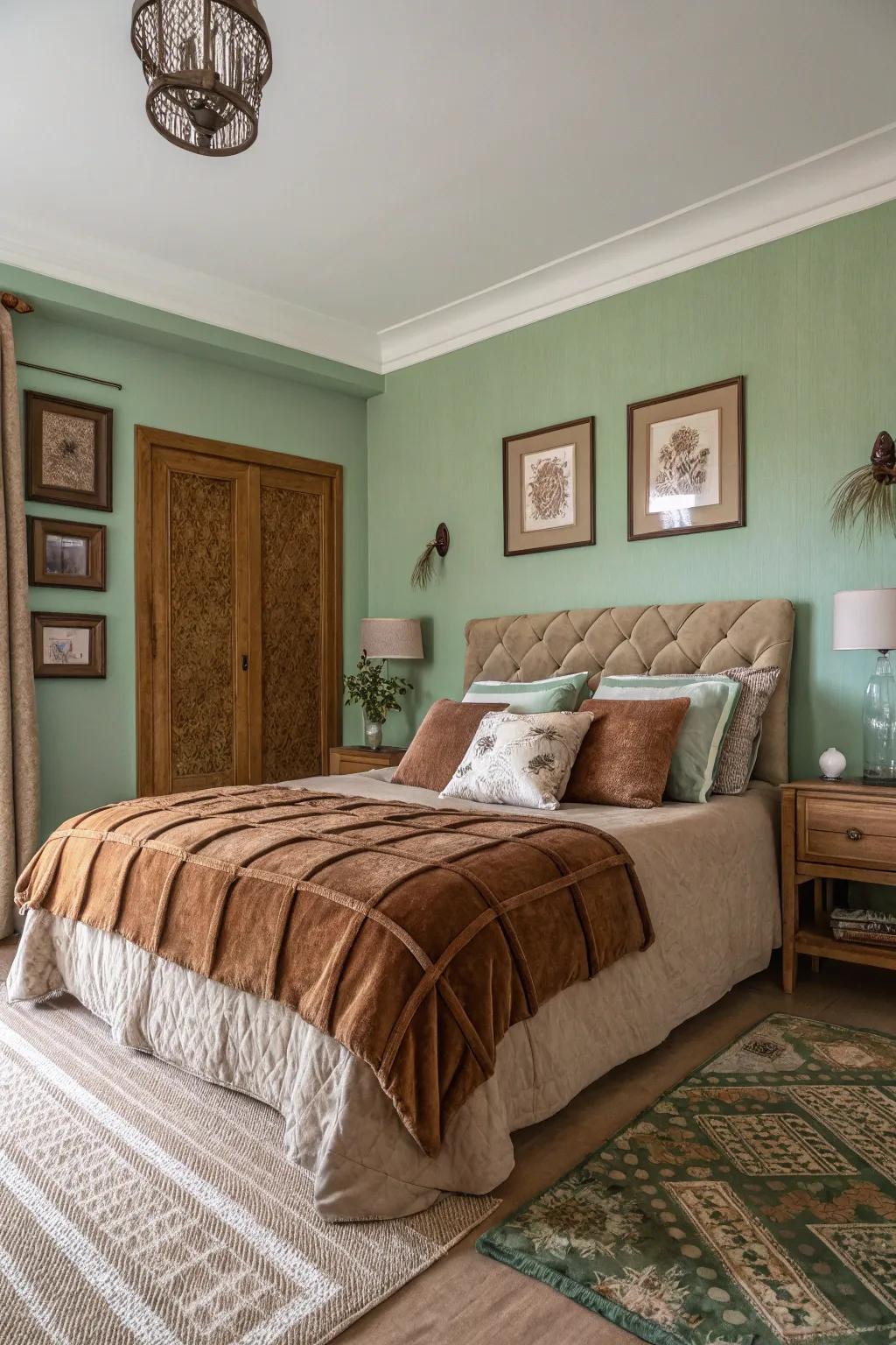 Ground tones create a calm and embracing atmosphere.
