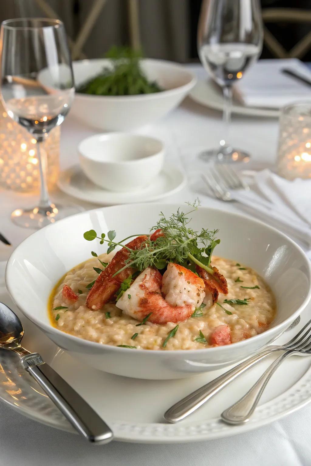 Savor the lavishness of lobster risotto this Thanksgiving.