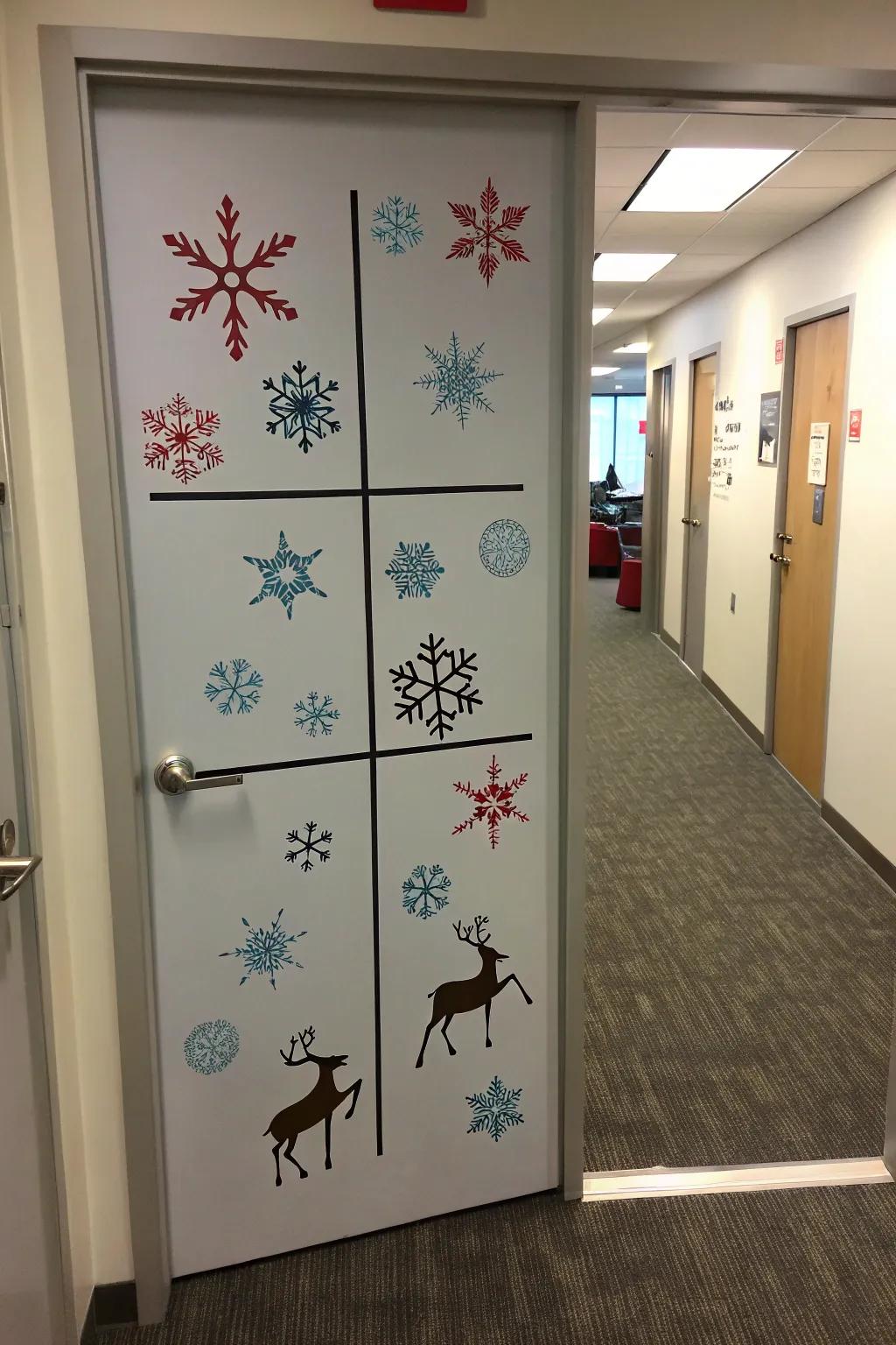 Reindeer indulging in playful games, imbuing a whimsical flair into your decor.