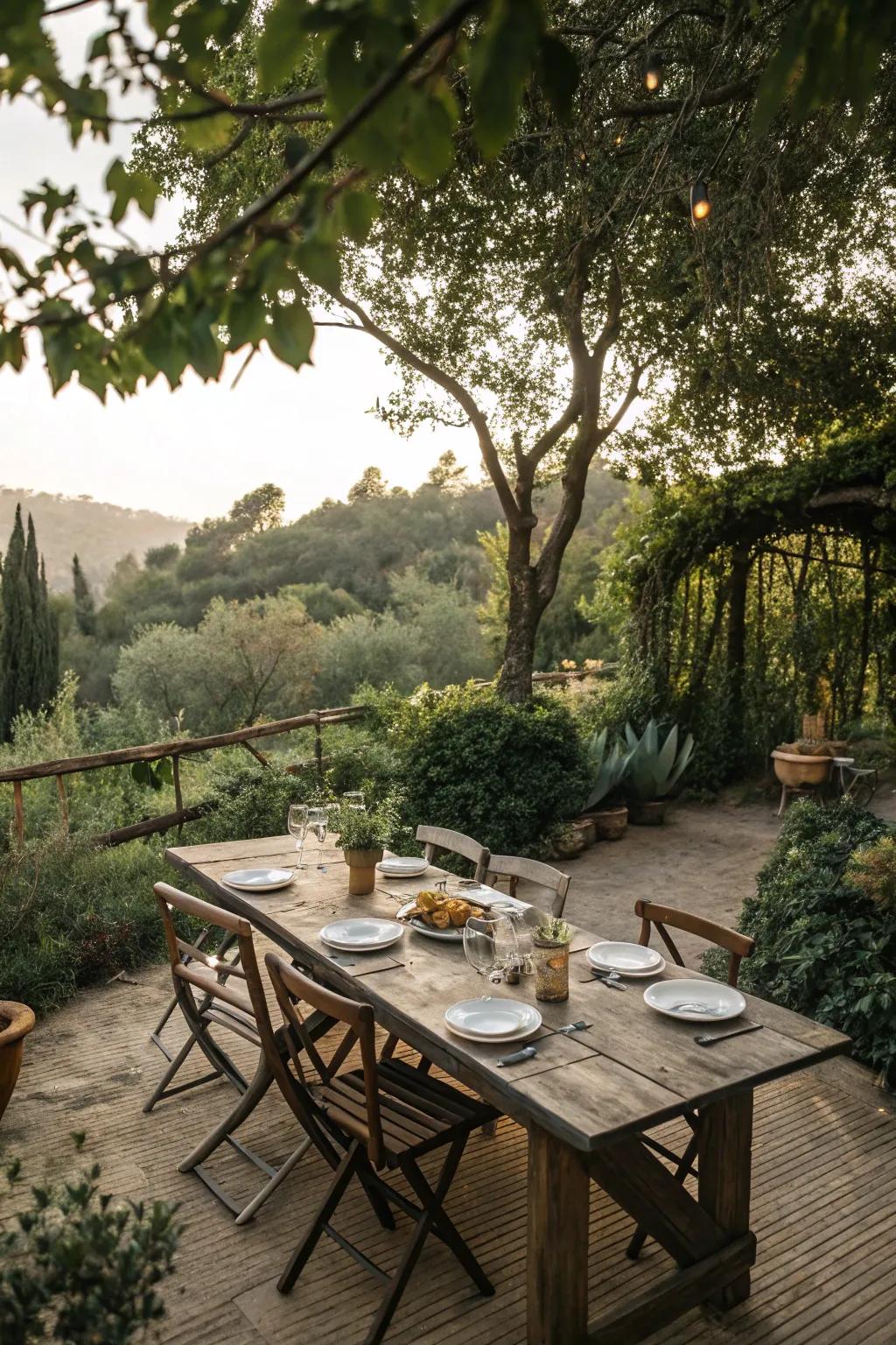 Savor alfresco dining right alongside your grilling station.
