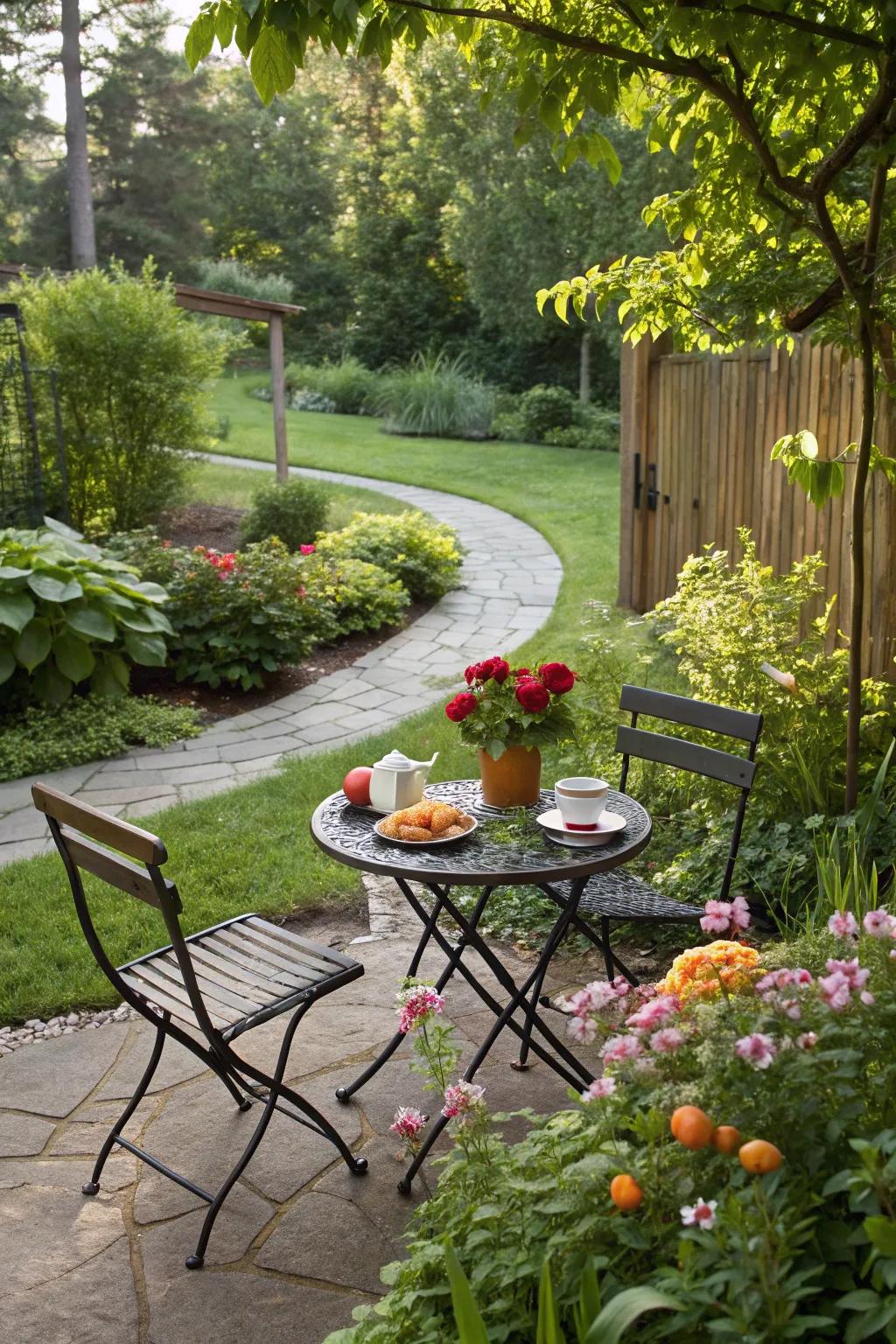 Nature's embrace for your morning hideaway.