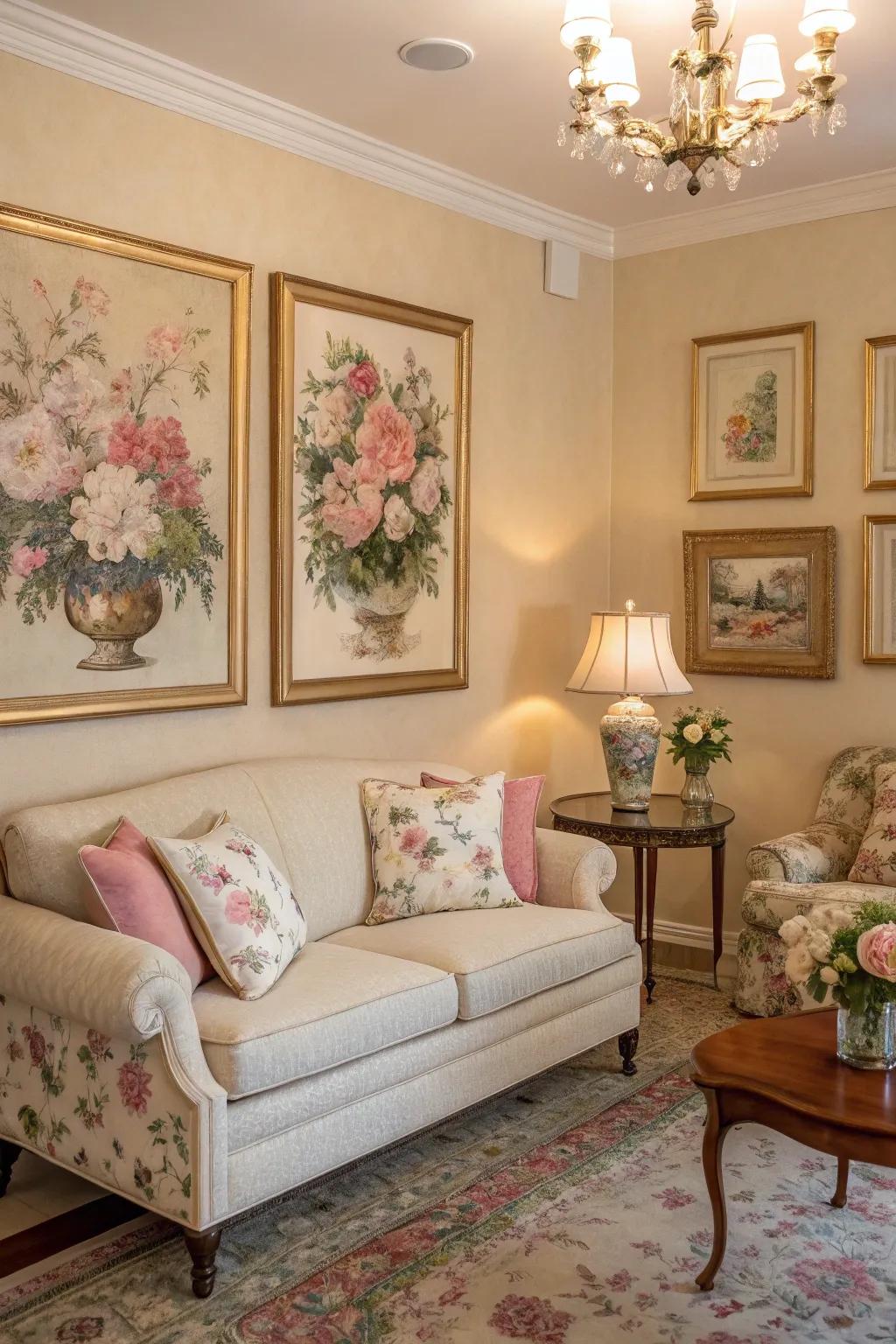 Classic floral motifs give your house a timeless refinement.