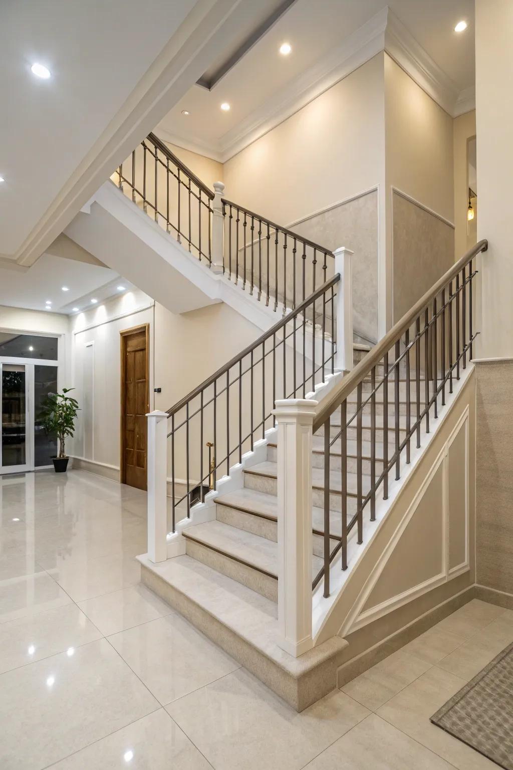 Subtle tones establish a sleek, contemporary vibe.