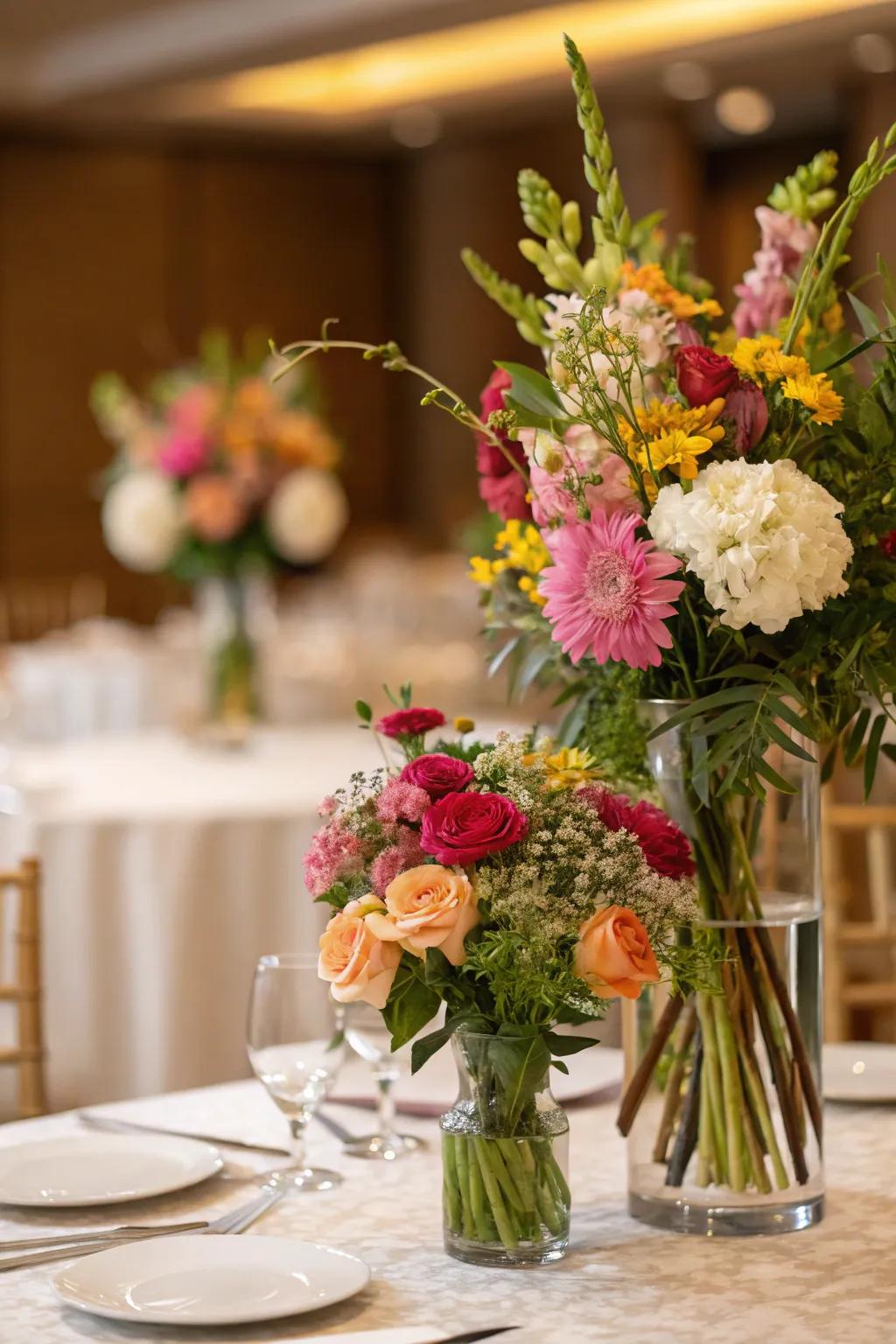Floral compositions breathing vitality and sophistication into your ornamental scheme.