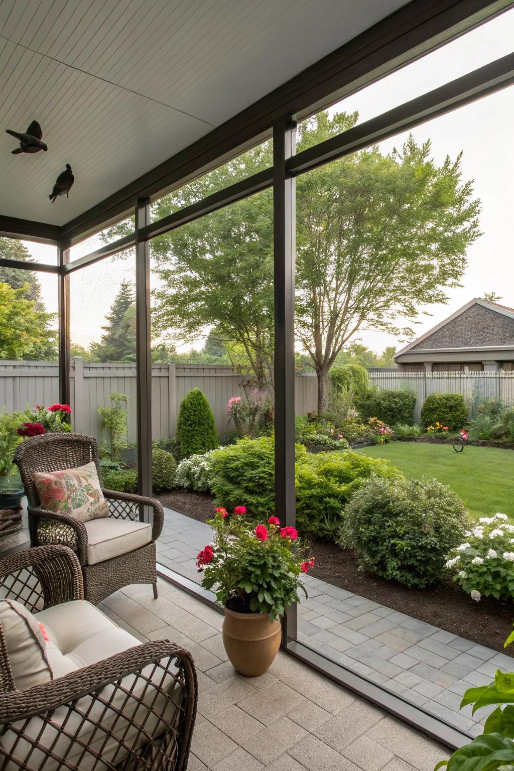 Savor pest-free nights upon your patio using screen borders.