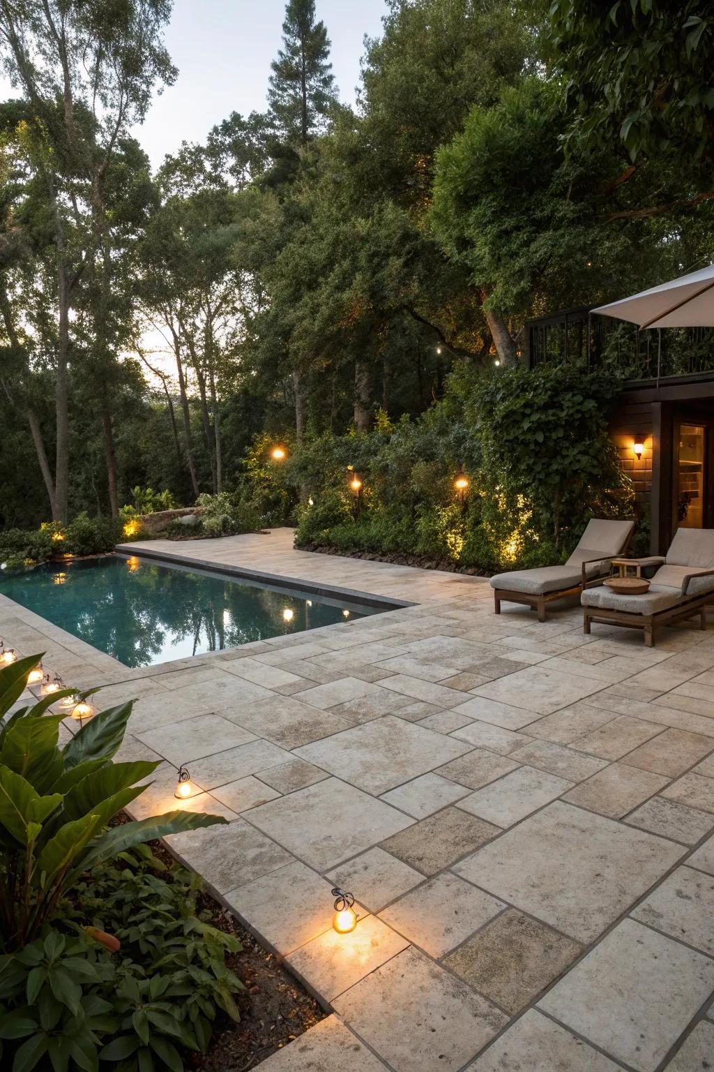 Elevate your pool area with the timeless beauty of stone.