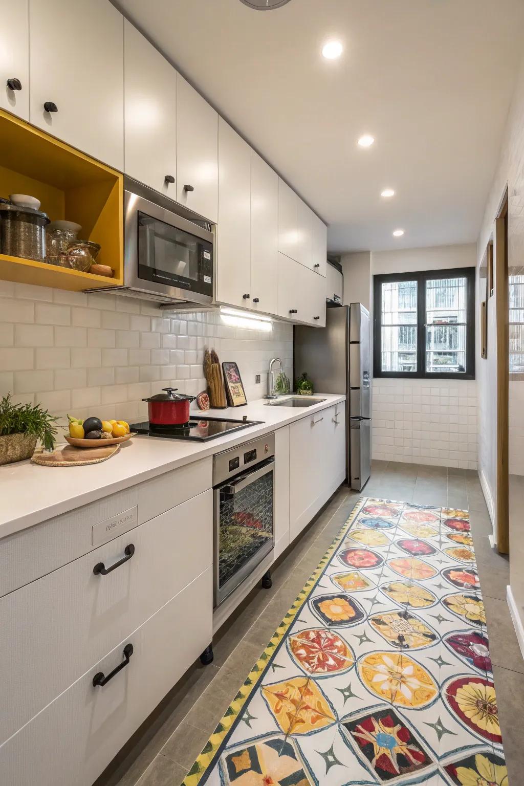 Give your floors a makeover with detachable coverings.