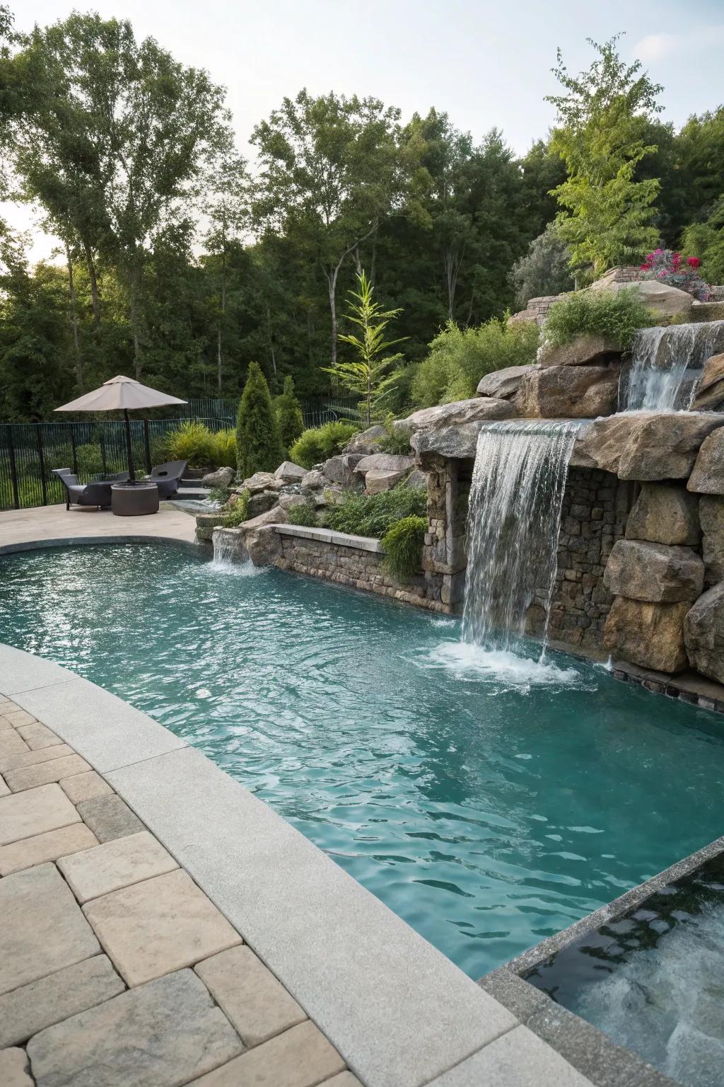 Introduce peace with a trendy cascade highlight.