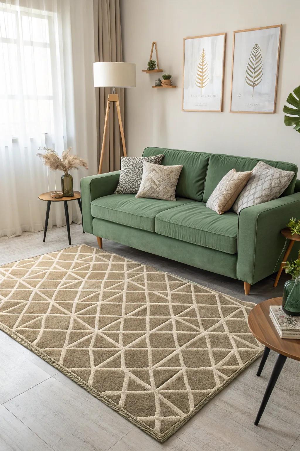 Complex designs introduce a contemporary flair to any room.