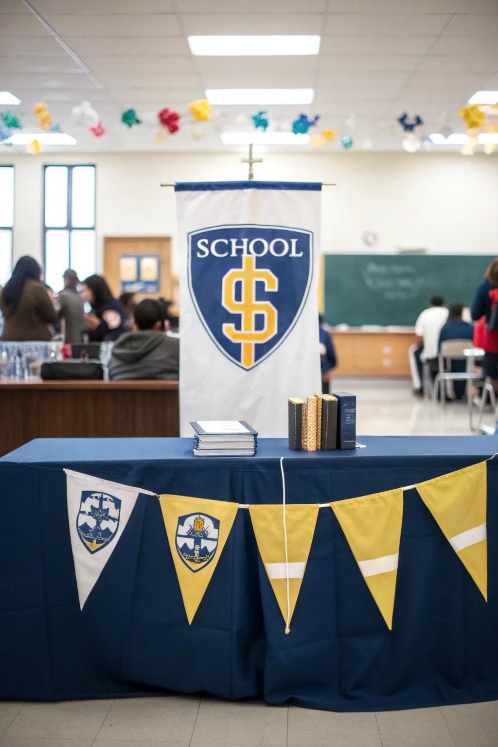 Symbols and banners offer a personal touch, highlighting collegiate pride.