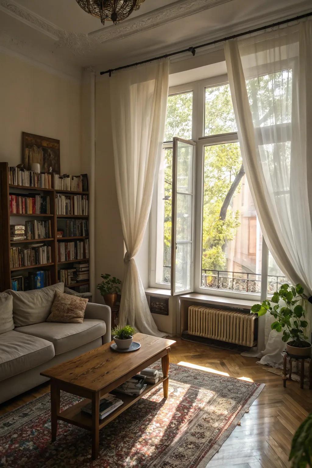 Natural light brightens and opens up small spaces.