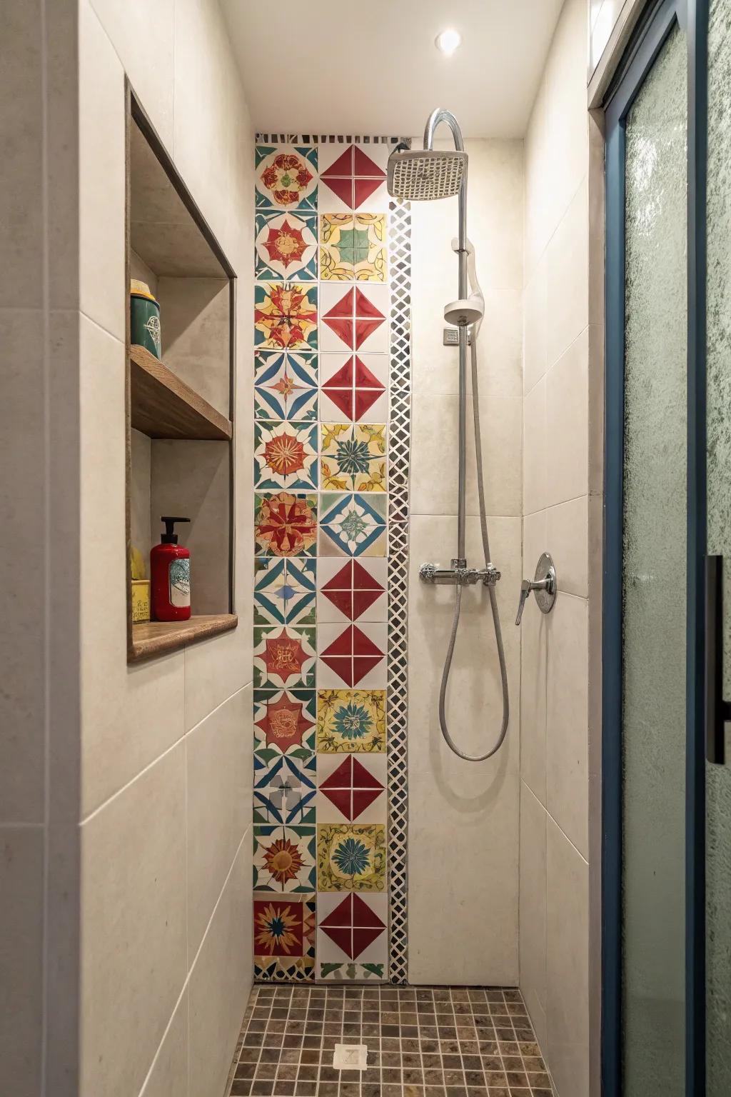 Feature walls can introduce a sense of drama and style to your bathroom.