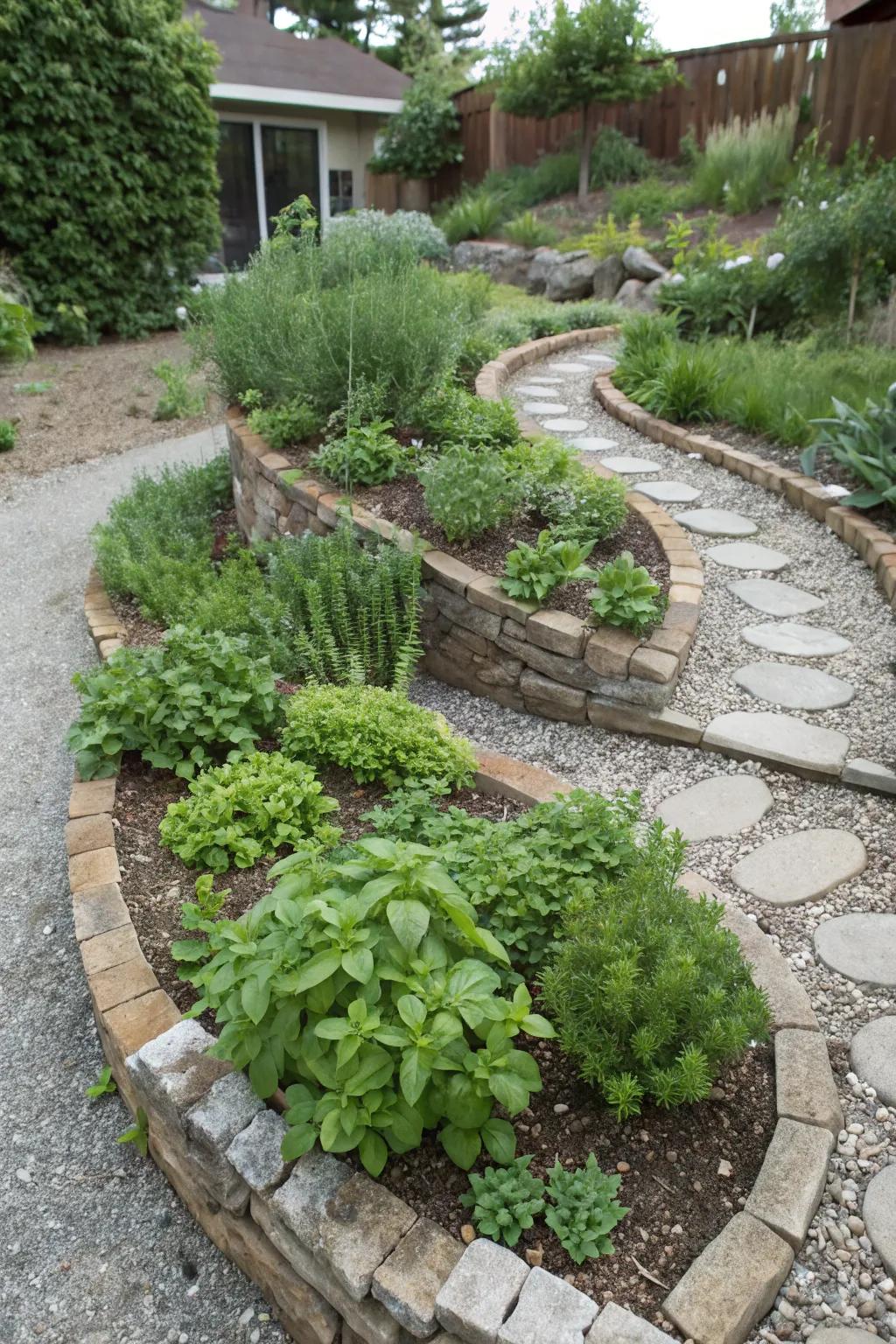 A botanical helix is an inventive and proficient means to nurture diverse herbs.