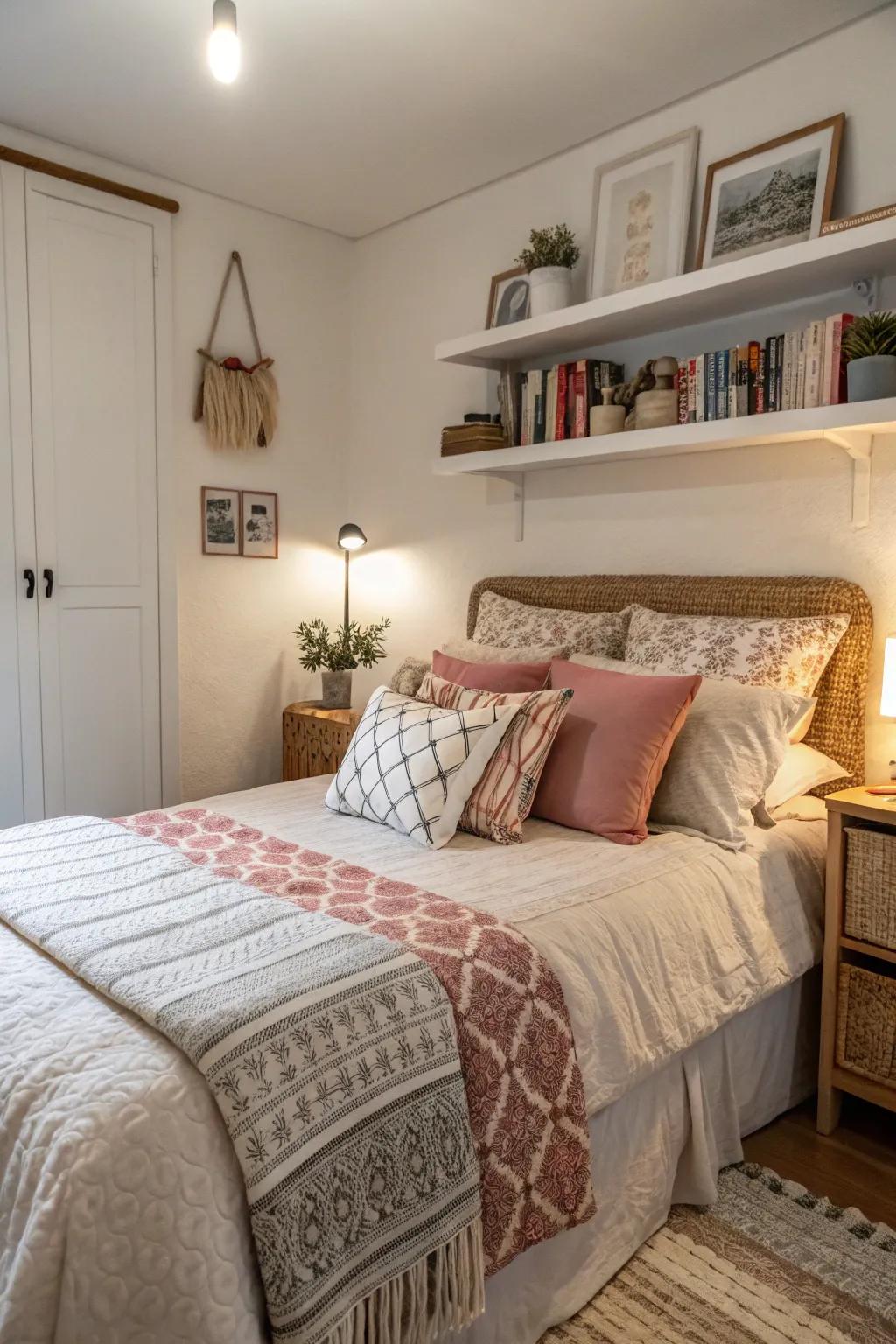 Textiles enhance warmth and comfort.