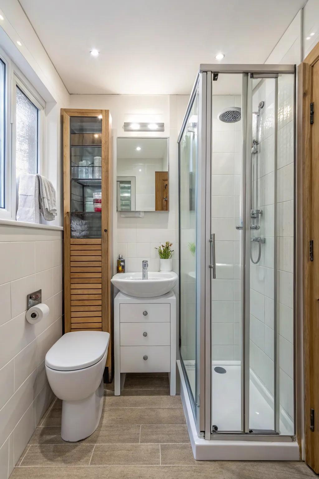 Compact and handy dual-fold panels.