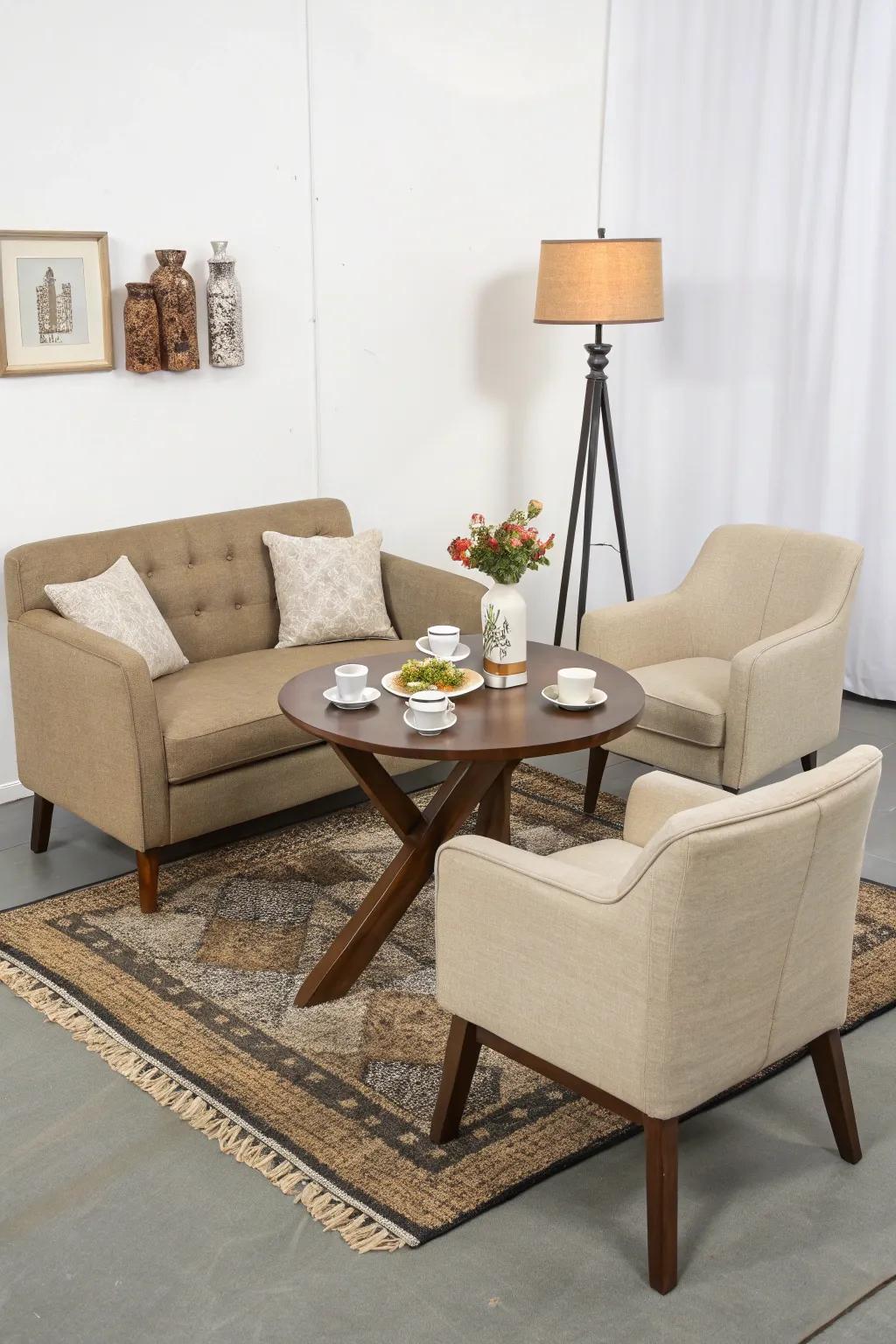 A versatile center table makes the most of space with style.