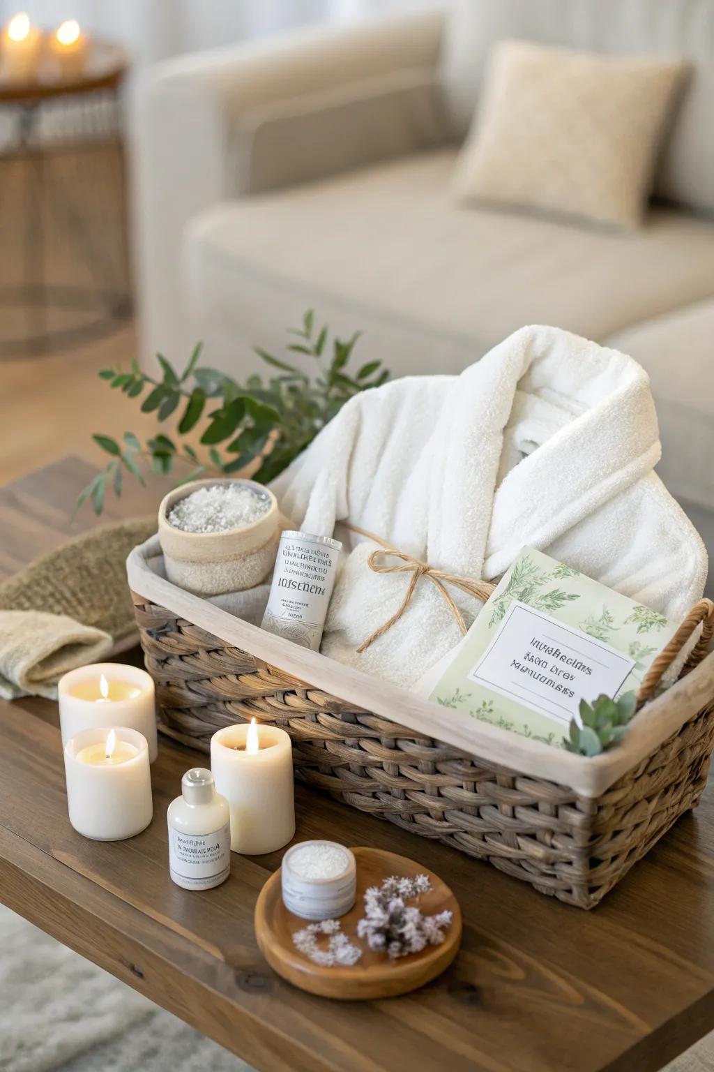 A customized self-care hamper delivers a kind and pampering shock.