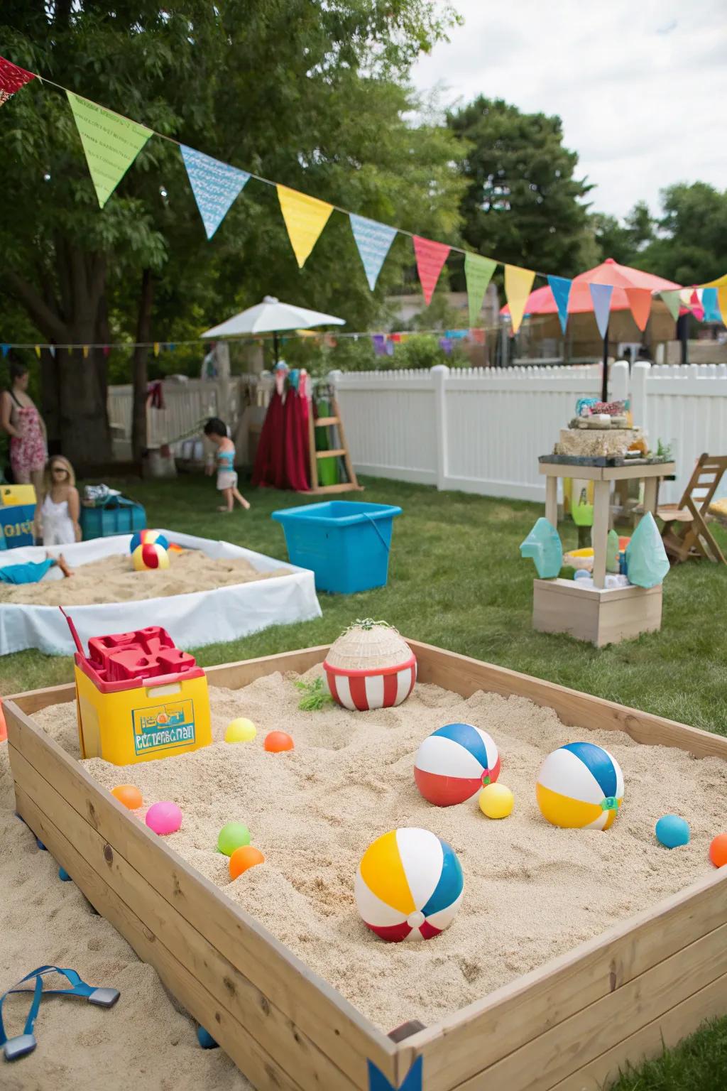 Beach vibes come to life, even without the ocean.