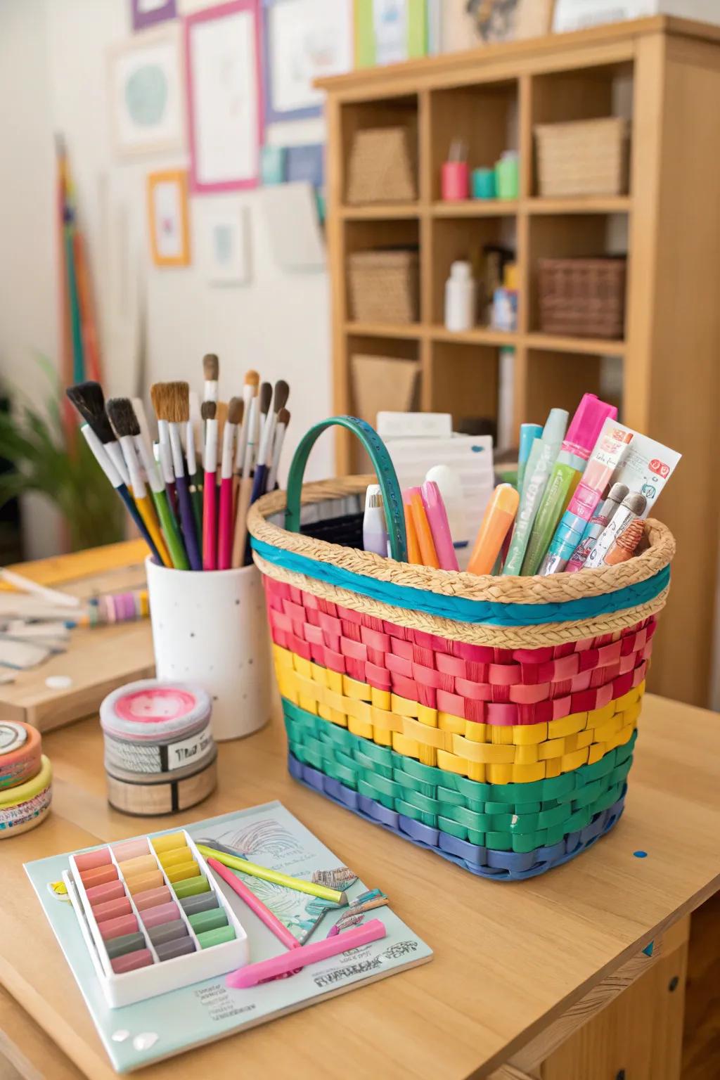 Ignite imagination with an Easter basket filled with creative tools.