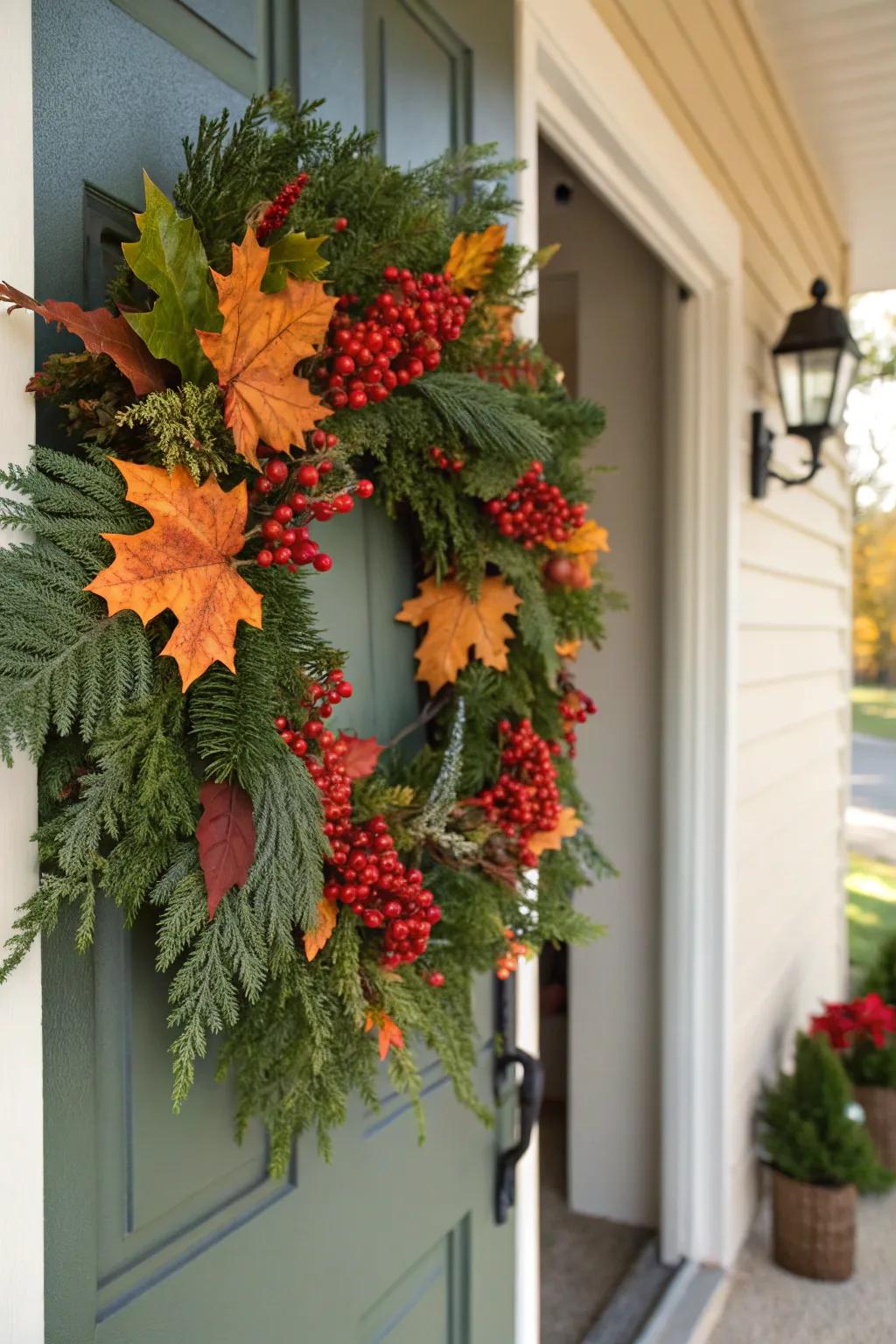 Ageless verdancy with a hint of seasonal charm.