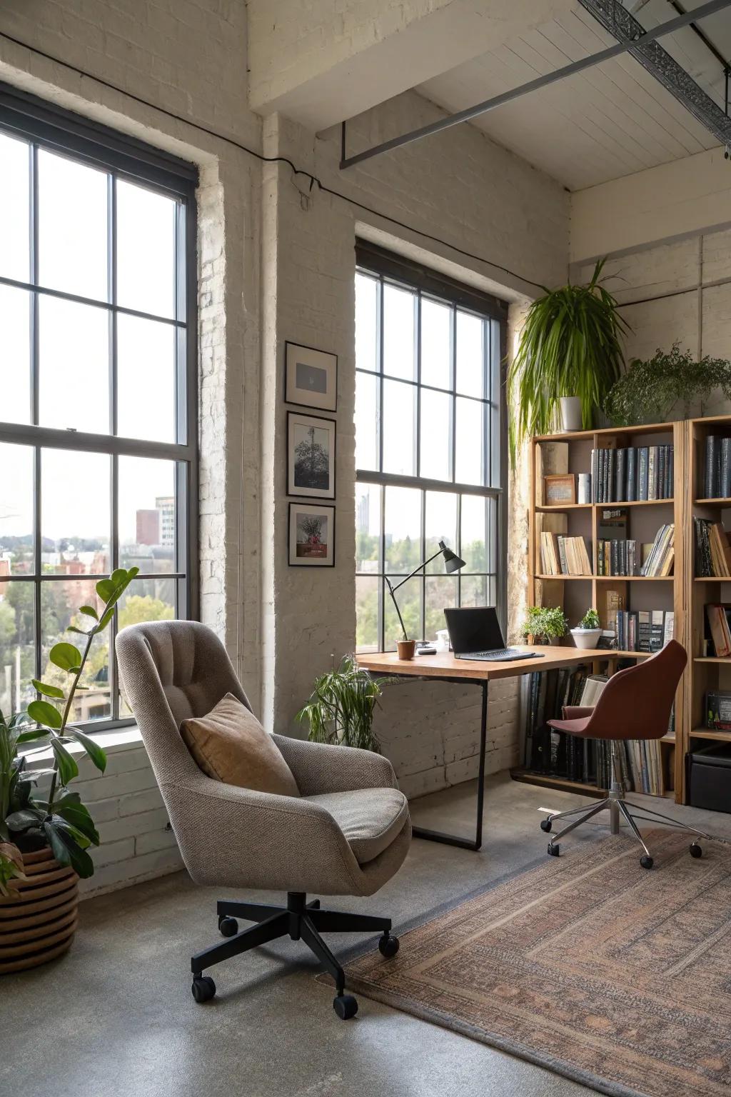 Comfortable seating boosts productivity and overall well-being.