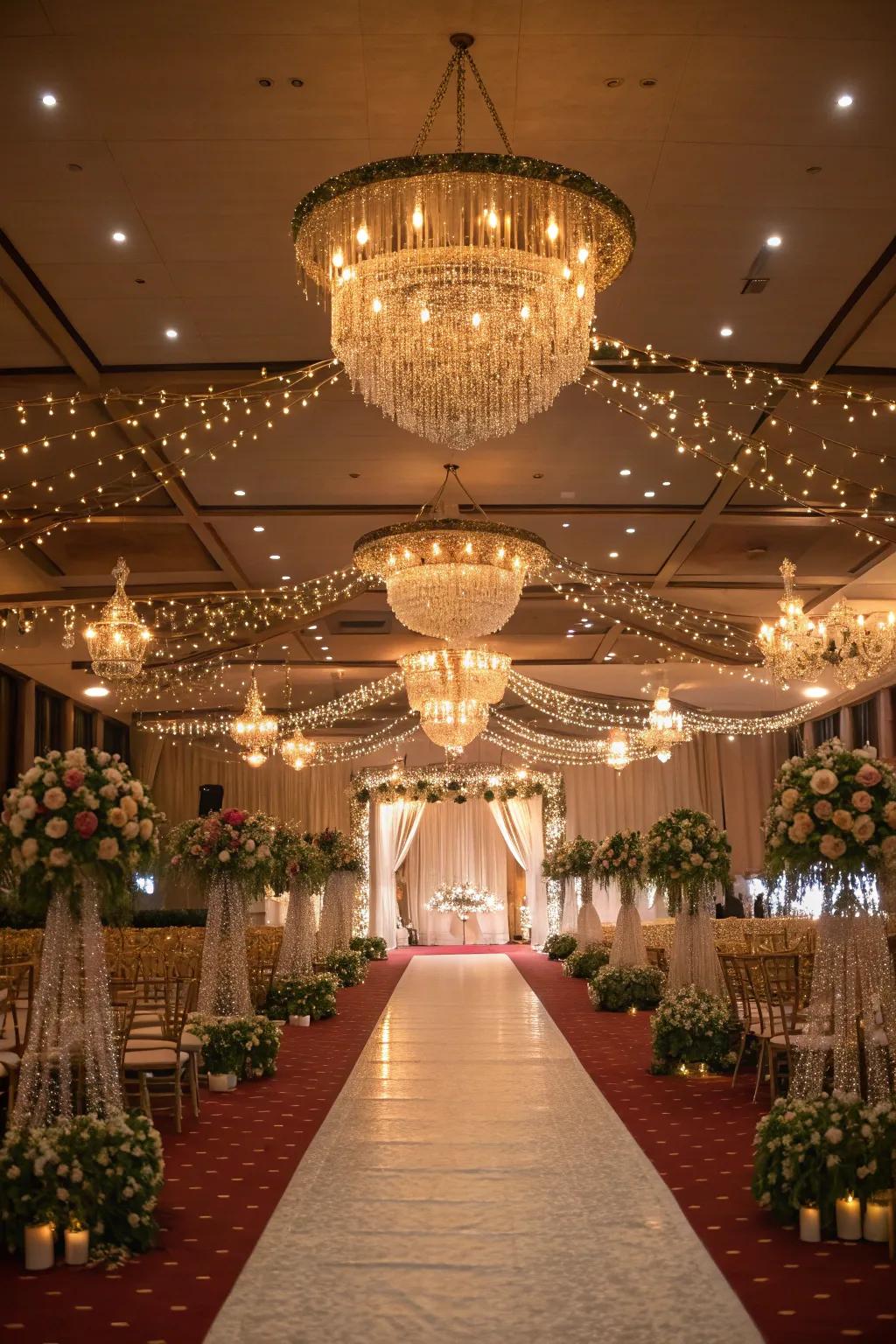 Subtle lighting establishes an intimate and welcoming environment.