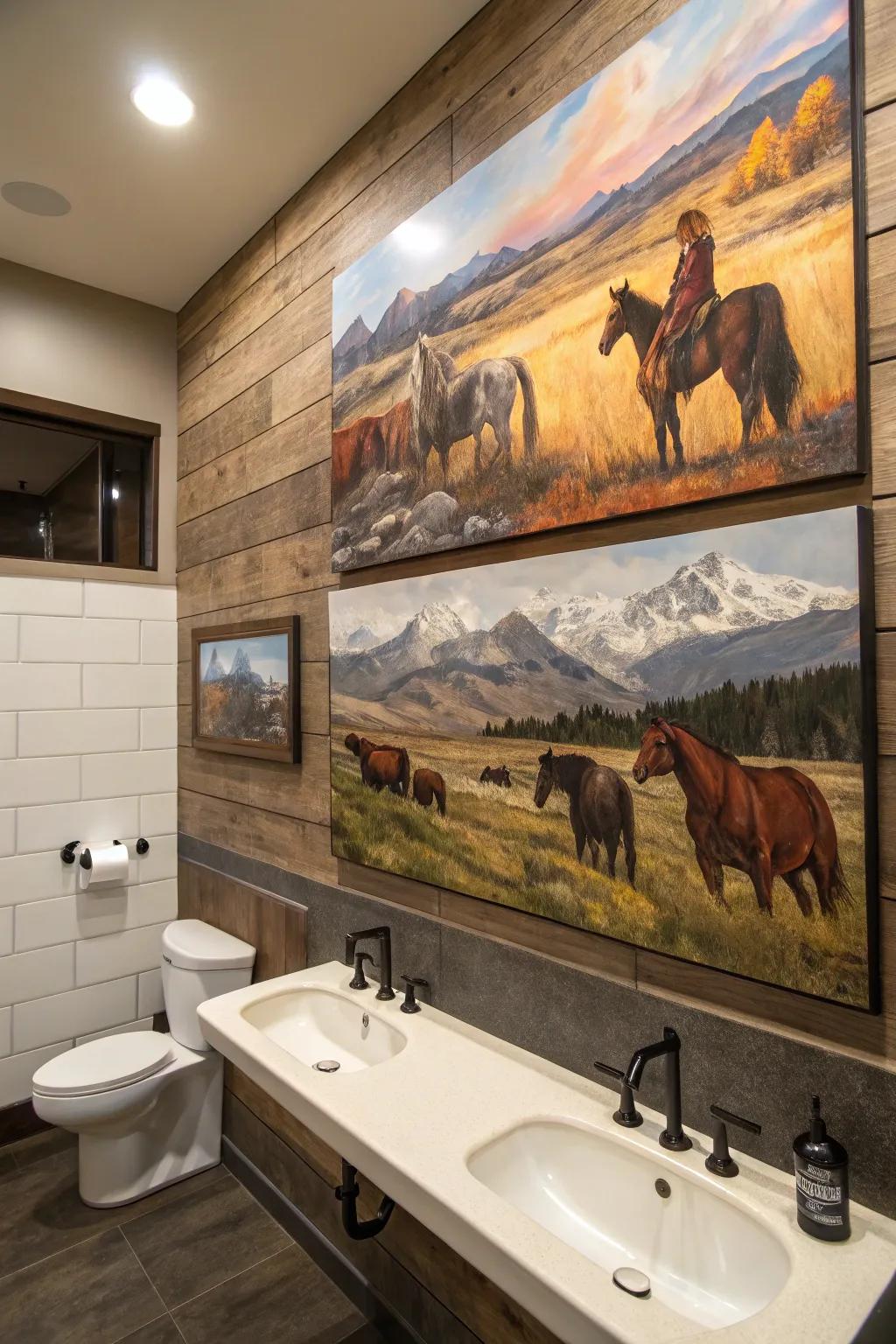 You can feel as though you are in the middle of the frontier if you use Western designs.