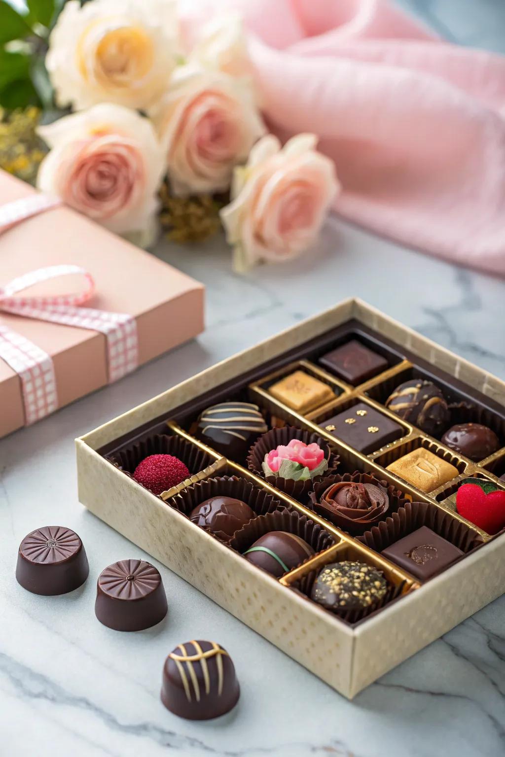 Artisan chocolates for a touch of sweetness and sophistication.
