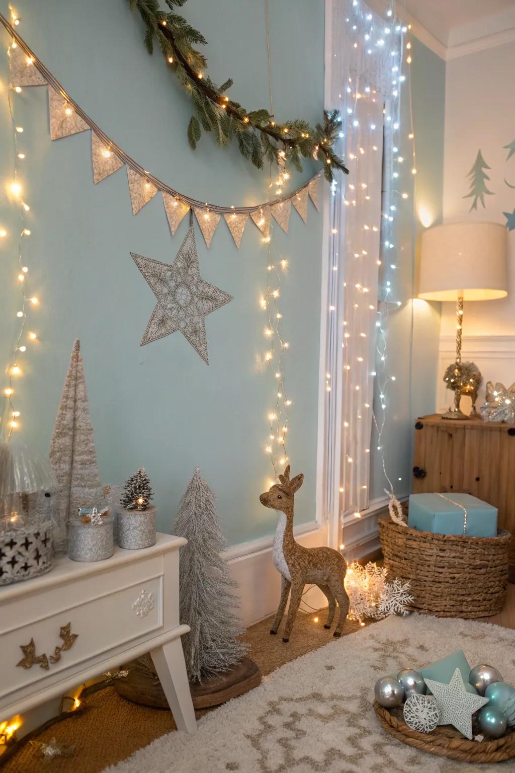 Step into a frosted fairy tale with bewitching decor.