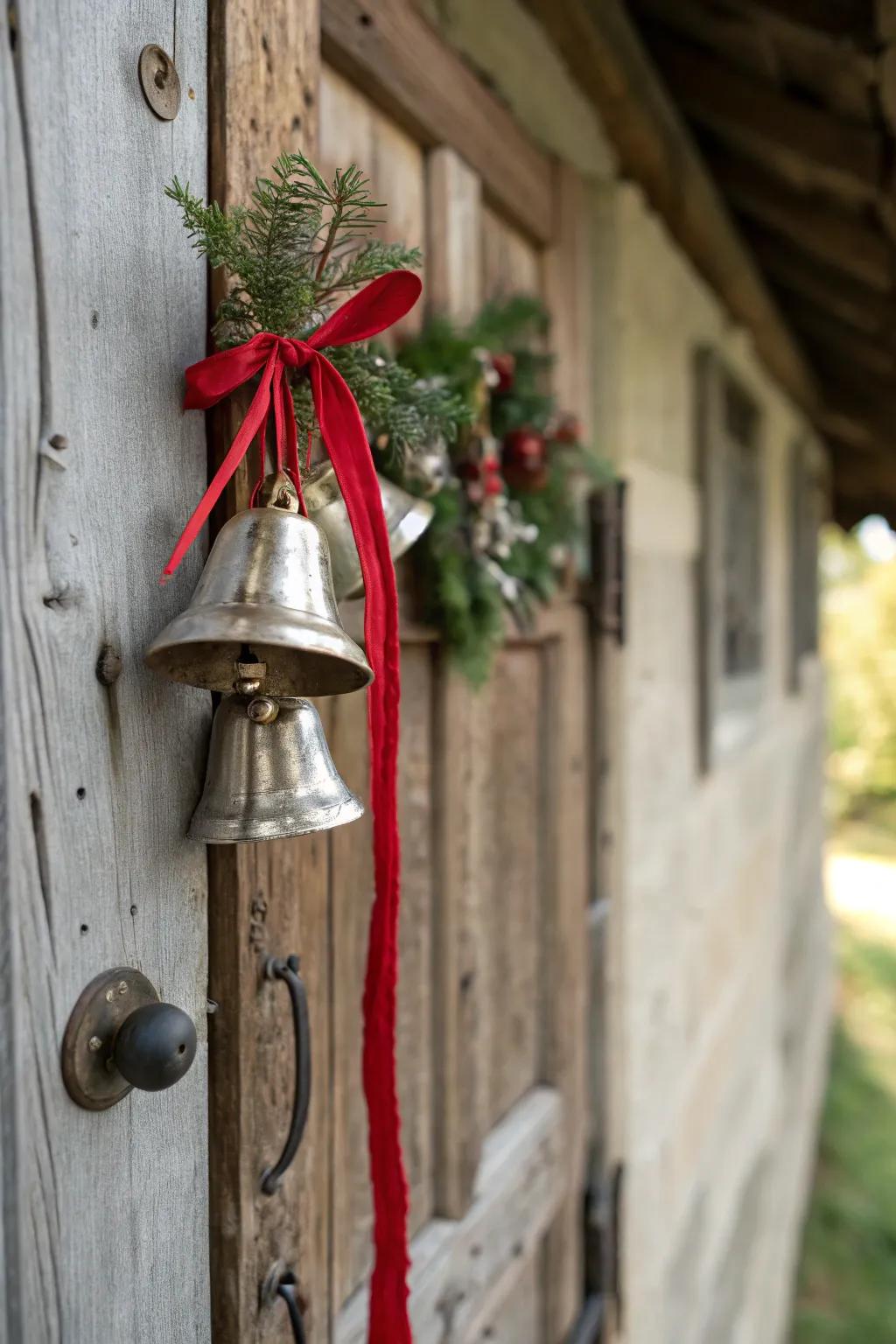 Bell adornments fill your entryway with jubilant melodies.